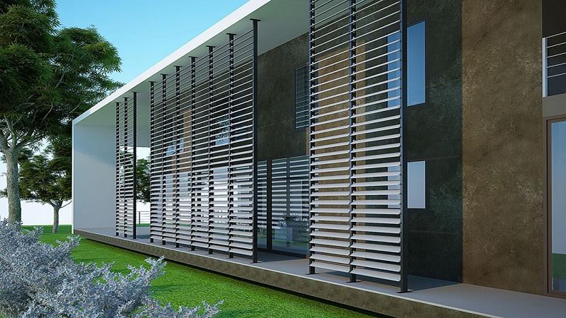 Lam nhôm chắn nắng bảo vệ tổng thể ngôi nhà